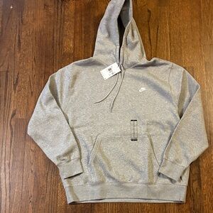 Nike Gray Men's Club fleece Hoodie size XXL